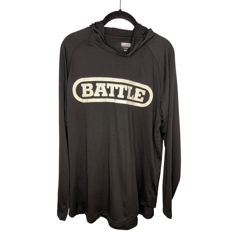 Battle Sports Light Action Hoodie Size XL Black Athletic Football